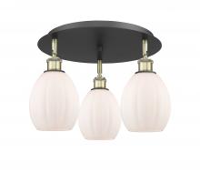 Innovations Lighting 516-3C-BAB-G81 - Eaton - 3 Light - 17 inch - Black Antique Brass - Flush Mount