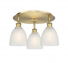 Innovations Lighting 516-3C-BB-G381 - Castile - 3 Light - 18 inch - Brushed Brass - Flush Mount