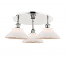 Innovations Lighting 516-3C-PN-G131 - Orwell - 3 Light - 20 inch - Polished Nickel - Flush Mount