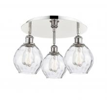 Innovations Lighting 516-3C-PN-G362 - Waverly - 3 Light - 18 inch - Polished Nickel - Flush Mount