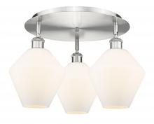  516-3C-SN-G651-8 - Cindyrella - 3 Light - 20 inch - Satin Nickel - Flush Mount