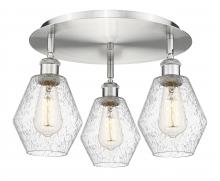  516-3C-SN-G654-6 - Cindyrella - 3 Light - 18 inch - Satin Nickel - Flush Mount