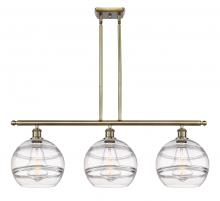 Innovations Lighting 516-3I-AB-G556-10CL - Rochester - 3 Light - 37 inch - Antique Brass - Cord hung - Island Light