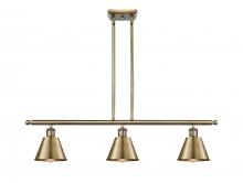 Innovations Lighting 516-3I-AB-M8 - Smithfield - 3 Light - 36 inch - Antique Brass - Cord hung - Island Light