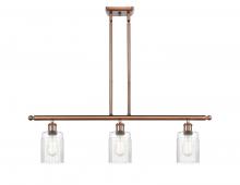  516-3I-AC-G342 - Hadley - 3 Light - 36 inch - Antique Copper - Cord hung - Island Light