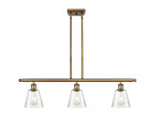 Innovations Lighting 516-3I-BB-G454 - Caton - 3 Light - 36 inch - Brushed Brass - Cord hung - Island Light