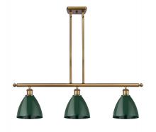 Innovations Lighting 516-3I-BB-MBD-75-GR - Plymouth - 3 Light - 36 inch - Brushed Brass - Cord hung - Island Light