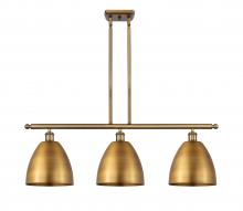 Innovations Lighting 516-3I-BB-MBD-9-BB - Bristol - 3 Light - 36 inch - Brushed Brass - Cord hung - Island Light