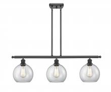 Innovations Lighting 516-3I-BK-G122-8 - Athens - 3 Light - 36 inch - Matte Black - Cord hung - Island Light