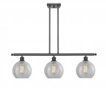 Innovations Lighting 516-3I-BK-G125-8 - Athens - 3 Light - 36 inch - Matte Black - Cord hung - Island Light