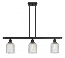 Innovations Lighting 516-3I-BK-G559-5CL - Bridal Veil - 3 Light - 36 inch - Matte Black - Cord hung - Island Light