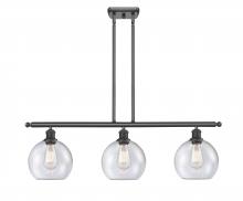 Innovations Lighting 516-3I-OB-G124-8 - Athens - 3 Light - 36 inch - Oil Rubbed Bronze - Cord hung - Island Light