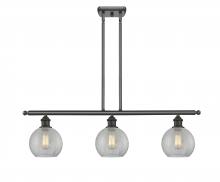 Innovations Lighting 516-3I-OB-G125-8 - Athens - 3 Light - 36 inch - Oil Rubbed Bronze - Cord hung - Island Light