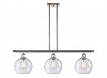 Innovations Lighting 516-3I-PN-G124-8 - Athens - 3 Light - 36 inch - Polished Nickel - Cord hung - Island Light