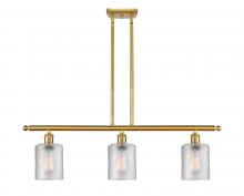 Innovations Lighting 516-3I-SG-G112 - Cobbleskill - 3 Light - 36 inch - Satin Gold - Cord hung - Island Light