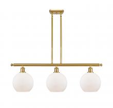 Innovations Lighting 516-3I-SG-G121-8 - Athens - 3 Light - 36 inch - Satin Gold - Cord hung - Island Light