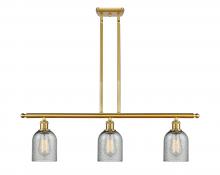 Innovations Lighting 516-3I-SG-G257 - Caledonia - 3 Light - 36 inch - Satin Gold - Cord hung - Island Light