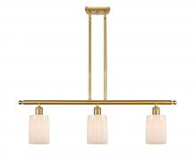  516-3I-SG-G341 - Hadley - 3 Light - 36 inch - Satin Gold - Cord hung - Island Light