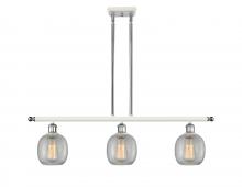  516-3I-WPC-G105 - Belfast - 3 Light - 36 inch - White Polished Chrome - Cord hung - Island Light