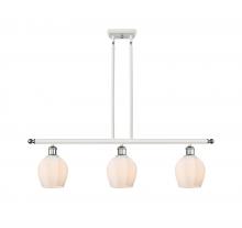  516-3I-WPC-G461-6 - Norfolk - 3 Light - 36 inch - White Polished Chrome - Cord hung - Island Light