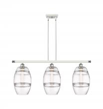  516-3I-WPC-G557-8CL - Vaz - 3 Light - 36 inch - White Polished Chrome - Cord hung - Island Light