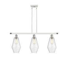  516-3I-WPC-G654-7 - Cindyrella - 3 Light - 36 inch - White Polished Chrome - Cord hung - Island Light