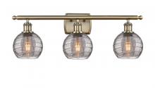 Innovations Lighting 516-3W-AB-G1213-6SM - Athens Deco Swirl - 3 Light - 26 inch - Antique Brass - Bath Vanity Light