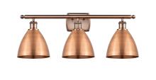 Innovations Lighting 516-3W-AC-MBD-75-AC - Bristol - 3 Light - 28 inch - Antique Copper - Bath Vanity Light