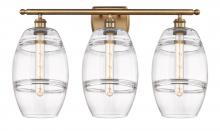 Innovations Lighting 516-3W-BB-G557-8CL - Vaz - 3 Light - 28 inch - Brushed Brass - Bath Vanity Light