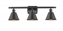  516-3W-BK-M8 - Smithfield - 3 Light - 27 inch - Matte Black - Bath Vanity Light