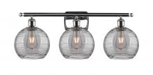 Innovations Lighting 516-3W-PC-G1213-8SM - Athens Deco Swirl - 3 Light - 28 inch - Polished Chrome - Bath Vanity Light