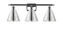  516-3W-PC-MBC-8-PC - Berkshire - 3 Light - 28 inch - Polished Chrome - Bath Vanity Light