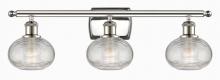 Innovations Lighting 516-3W-PN-G555-6CL - Ithaca - 3 Light - 26 inch - Polished Nickel - Bath Vanity Light