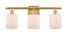  516-3W-SG-G111 - Cobbleskill - 3 Light - 25 inch - Satin Gold - Bath Vanity Light