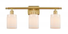  516-3W-SG-G341 - Hadley - 3 Light - 25 inch - Satin Gold - Bath Vanity Light