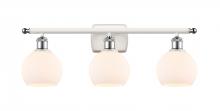 Innovations Lighting 516-3W-WPC-G121-6 - Athens - 3 Light - 26 inch - White Polished Chrome - Bath Vanity Light