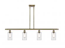 Innovations Lighting 516-4I-AB-G802 - Clymer - 4 Light - 48 inch - Antique Brass - Cord hung - Island Light