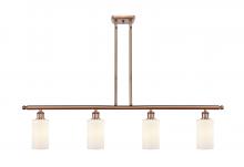 Innovations Lighting 516-4I-AC-G801 - Clymer - 4 Light - 48 inch - Antique Copper - Cord hung - Island Light