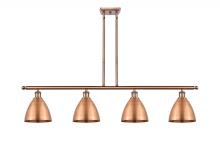  516-4I-AC-MBD-75-AC - Bristol - 4 Light - 48 inch - Antique Copper - Cord hung - Island Light