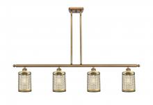 Innovations Lighting 516-4I-BB-M18-BB - Nestbrook - 4 Light - 48 inch - Brushed Brass - Multi Pendant