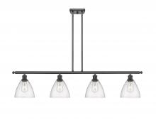  516-4I-BK-GBD-754 - Bristol - 4 Light - 48 inch - Matte Black - Cord hung - Island Light