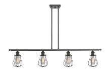  516-4I-OB-CE513 - Muselet - 4 Light - 48 inch - Oil Rubbed Bronze - Cord hung - Island Light