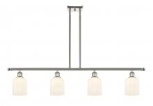  516-4I-PN-G559-5GWH - Bridal Veil - 4 Light - 48 inch - Polished Nickel - Cord hung - Island Light