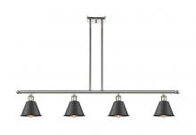 Innovations Lighting 516-4I-PN-M8-BK - Smithfield - 4 Light - 48 inch - Polished Nickel - Cord hung - Island Light