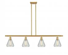  516-4I-SG-G275 - Conesus - 4 Light - 48 inch - Satin Gold - Cord hung - Island Light