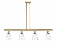  516-4I-SG-G394 - Ellery - 4 Light - 48 inch - Satin Gold - Cord hung - Island Light