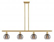 Innovations Lighting 516-4I-SG-G556-6SM - Rochester - 4 Light - 48 inch - Satin Gold - Cord hung - Island Light