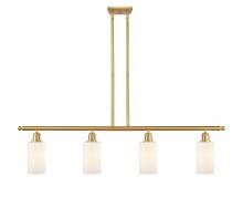  516-4I-SG-G801 - Clymer - 4 Light - 48 inch - Satin Gold - Cord hung - Island Light