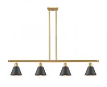  516-4I-SG-M8-BK - Smithfield - 4 Light - 48 inch - Satin Gold - Cord hung - Island Light