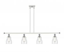  516-4I-WPC-G394 - Ellery - 4 Light - 48 inch - White Polished Chrome - Cord hung - Island Light